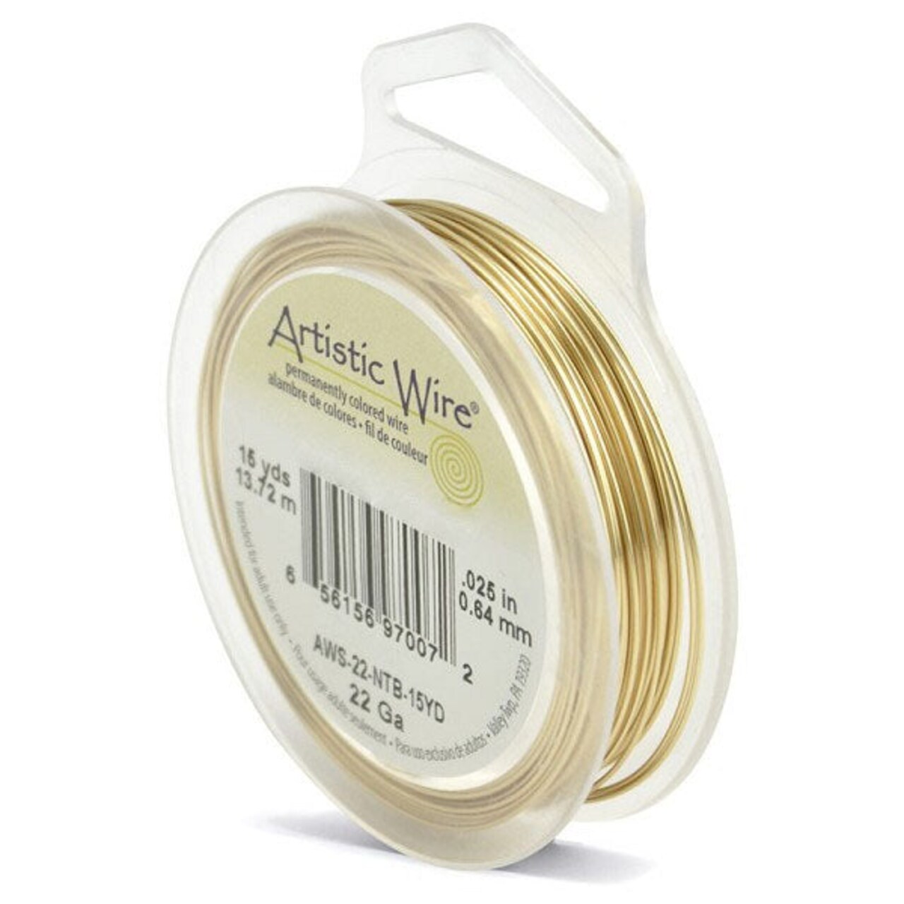 Artistic Wire Jewelry Wire Non-Tarnish Brass 22 Gauge (15 Yards)